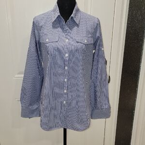 Lilly Pulitzer Blue Button Down Shirt Resort Fit